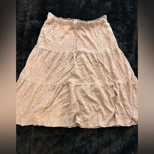 Celebrity Pink Blush Tiered Maxi Skirt – Size XXXL